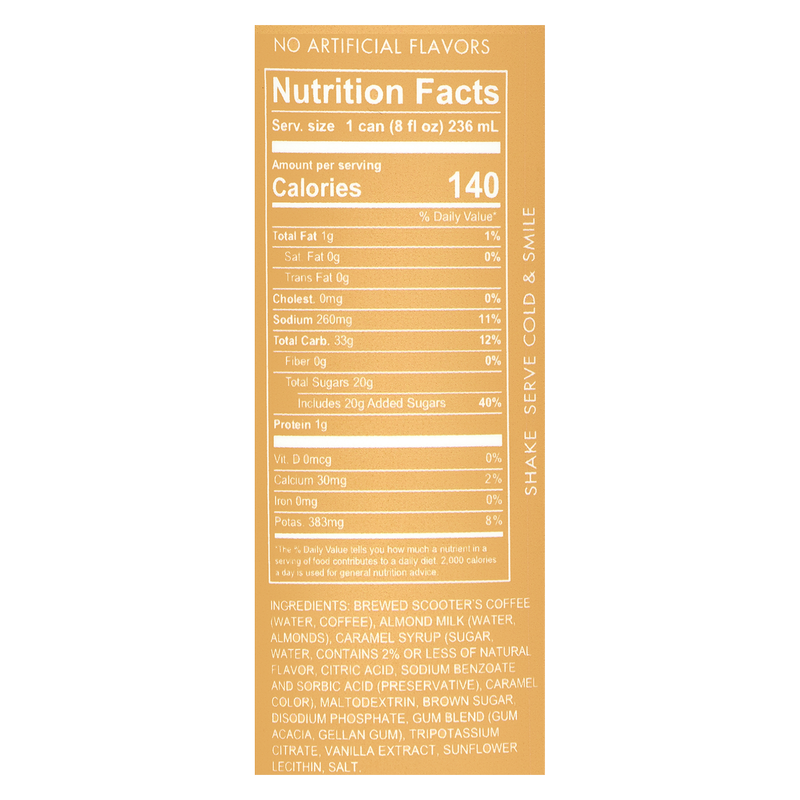 Scooter's ReadytoDrink Salted Caramelicious Latte 8oz Can Drinks