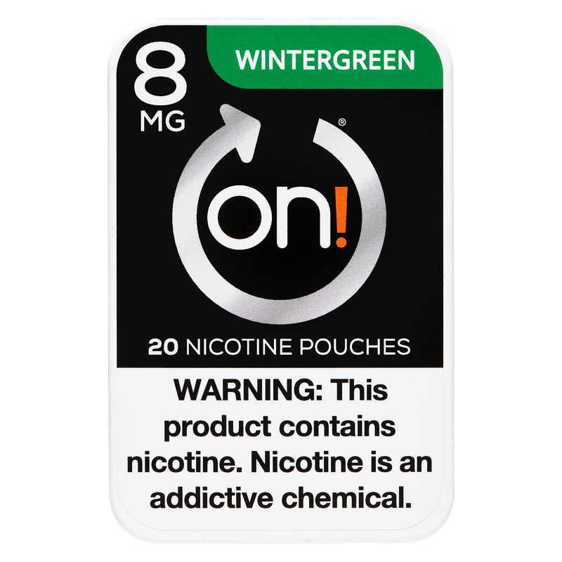 On! Wintergreen Nicotine Pouches 8mg