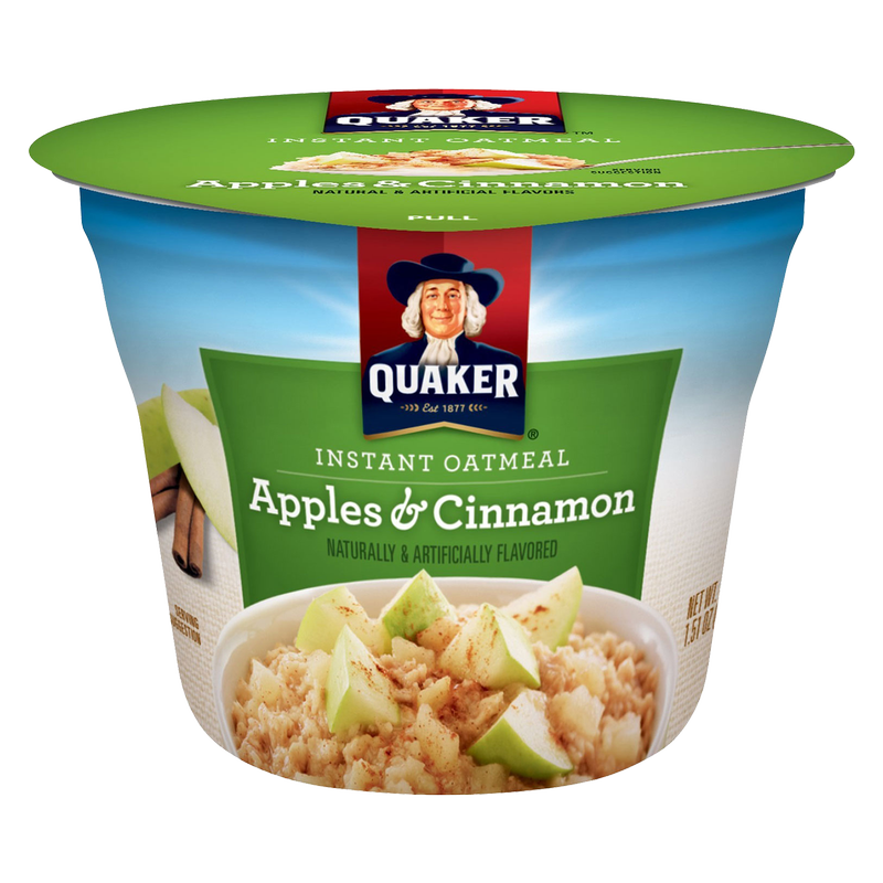 Quaker Instant Oatmeal Apple Cinnamon Oatmeal Cup 1.51oz