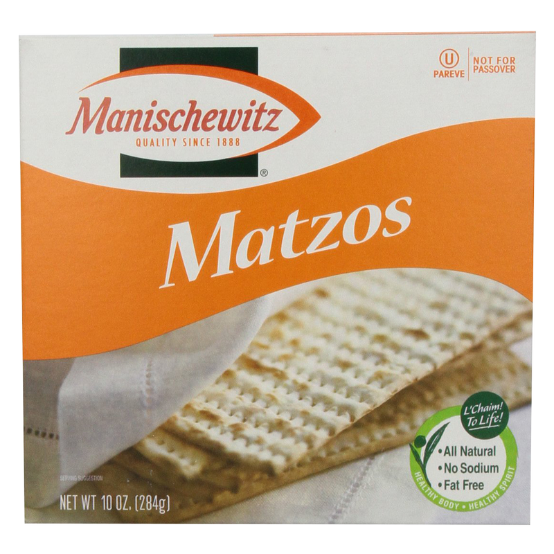 Manischewitz Unsalted Matzo 10oz