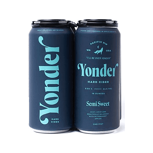 Yonder Cider Co. Semi Sweet 4pk 16oz Can