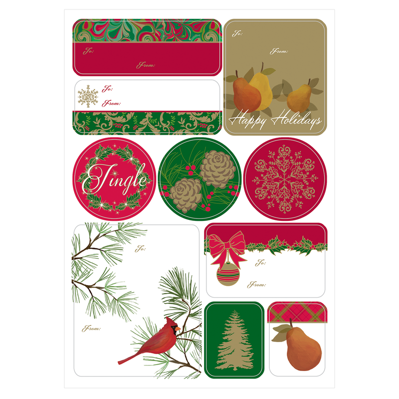 Christmas Classic Holiday Gift Labels 30pk