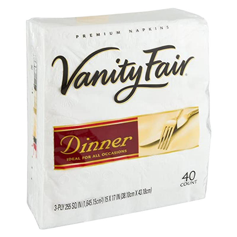 Vanity Fair Dinner Napkins 40ct