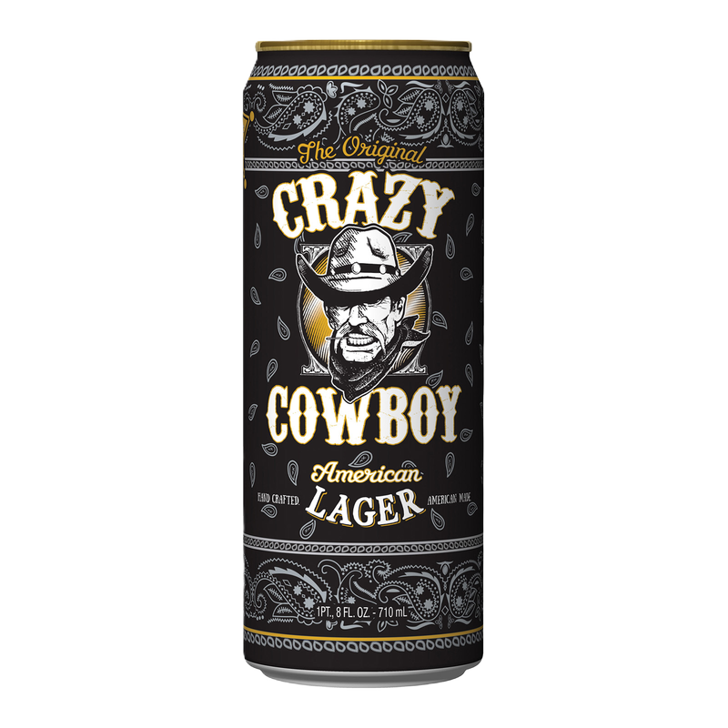Crazy Cowboy American Lager Single 24oz Can 5.6% ABV