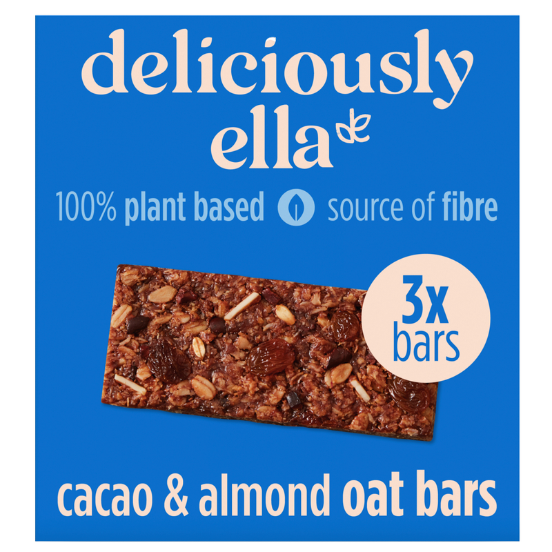 Deliciously Ella Cacao & Almond Oatbar, 3 x 50g