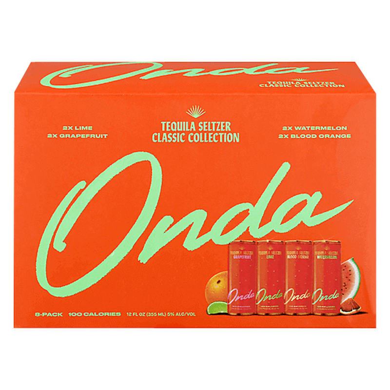 Onda Tequila Seltzer Holiday Collection 8pk 12oz Can 5.0 ABV Alcohol