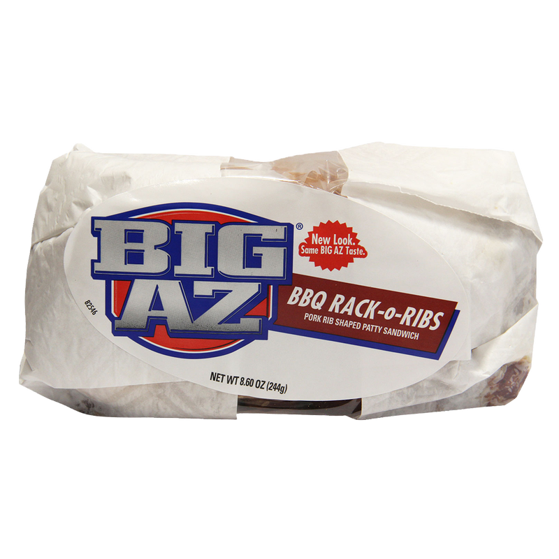 Big AZ Rack O Ribs Barbecue Pork Sandwich 8.6oz