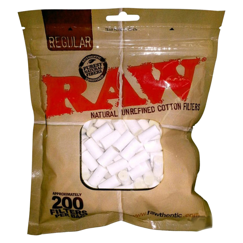 RAW Cotton Filters 200ct