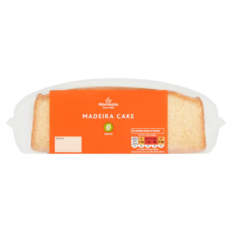 Morrisons Madeira Slab Cake, 1pcs