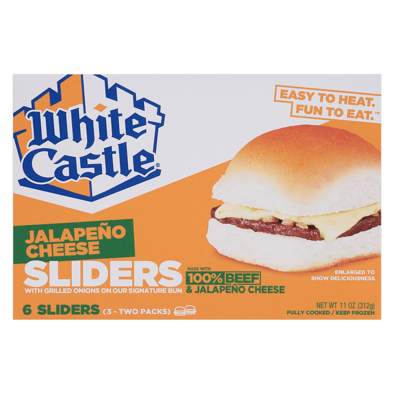 White Castle Jalapeno Cheese Sliders 6ct 11oz