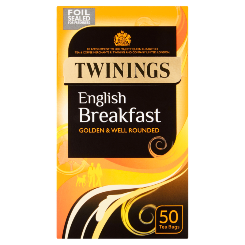 Twinings English Breakfast Tea Bags, 50pcs