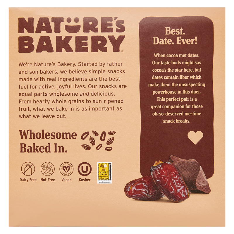 Nature's Bakery Double Chocolate Brownies 12oz