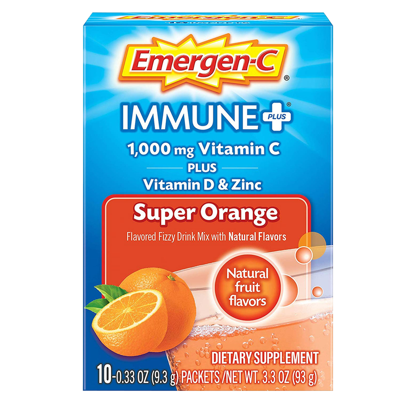 Emergen-C Immune Plus Super Orange Drink Mix 10ct