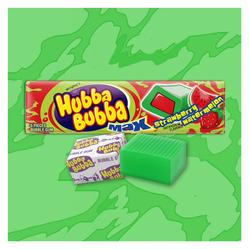 Hubba Bubba Max Strawberry Watermelon Gum 5ct