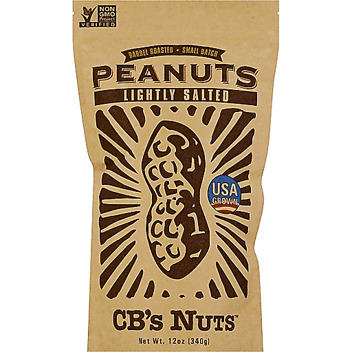 CB's Nuts Lightly Salted Barrel Roasted Peanuts 12oz