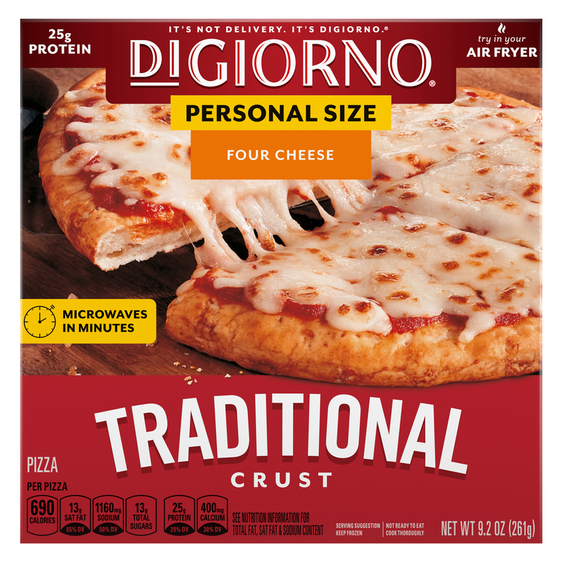 DiGiorno Frozen Traditional Crust Four Cheese Personal Pizza 6.5in 9.2oz