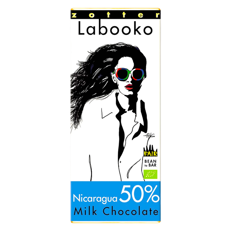 Zotter Labooko Nicaragua Milk Chocolate, 70g
