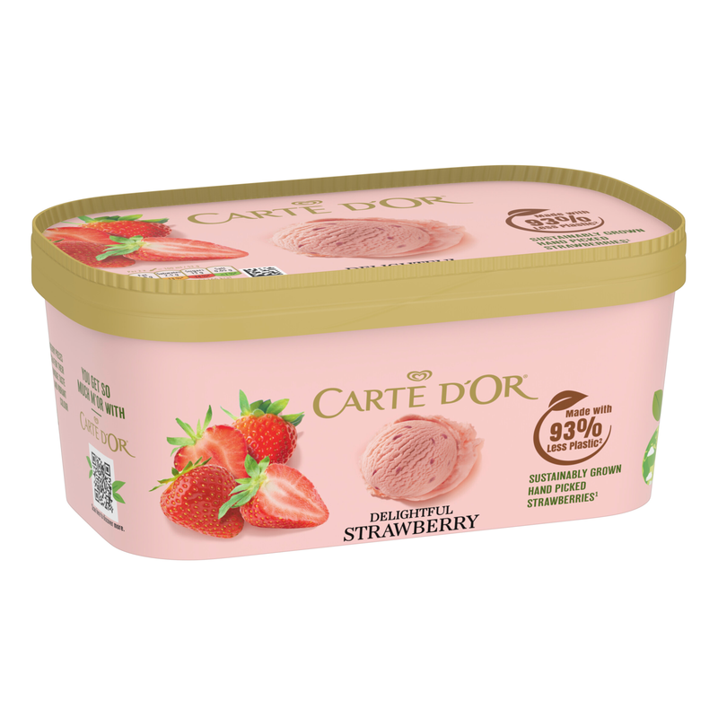 Carte D'Or Strawberry Ice Cream, 900ml
