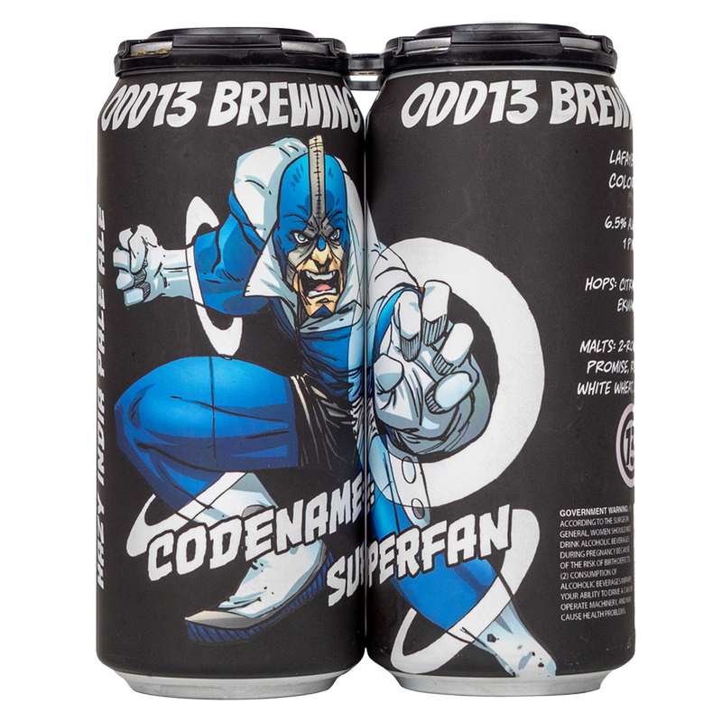 Odd13 Brewing Codename Superfan Hazy IPA 4pk 16oz Can 6.5% ABV