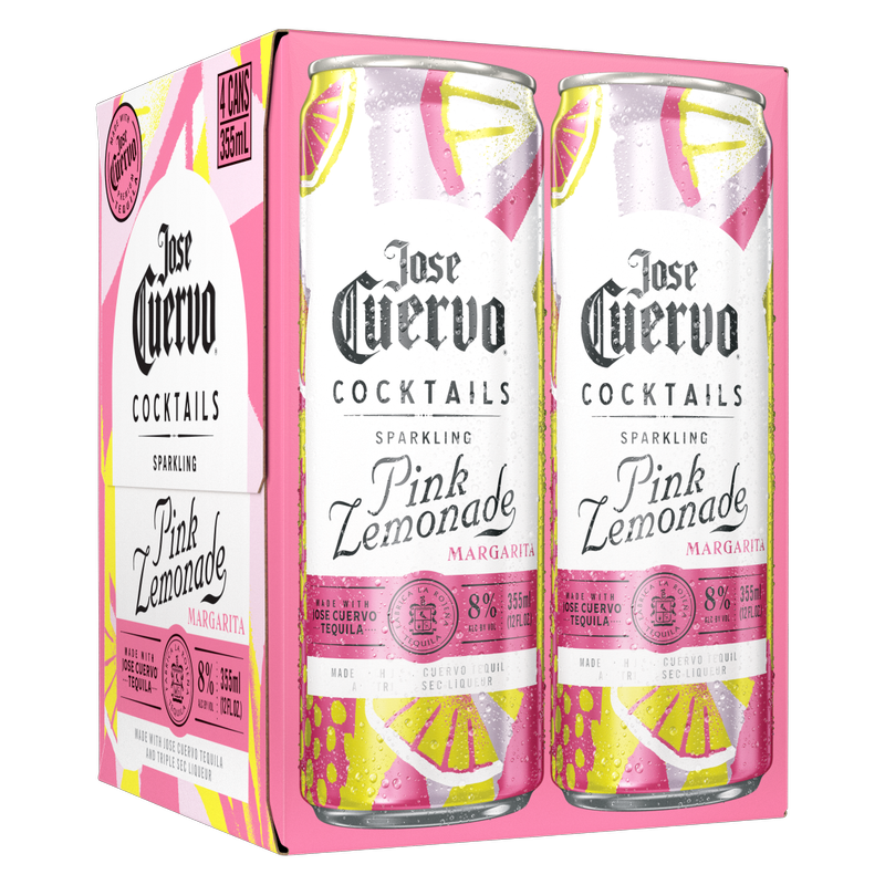 Jose Cuervo Sparkling Pink Lemonade Margarita 4pk 12oz Alcohol fast