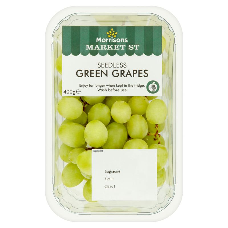 Morrisons Green Grapes, 400g