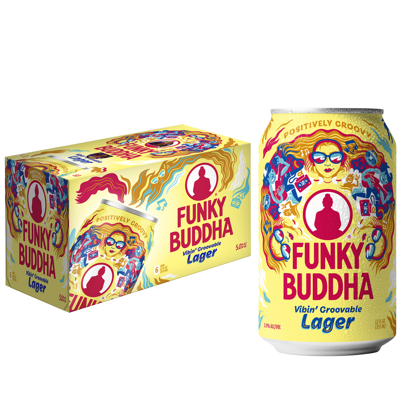 Funky Buddha Vibin' Groovable Lager 6pk 12oz Can 5.0% ABV