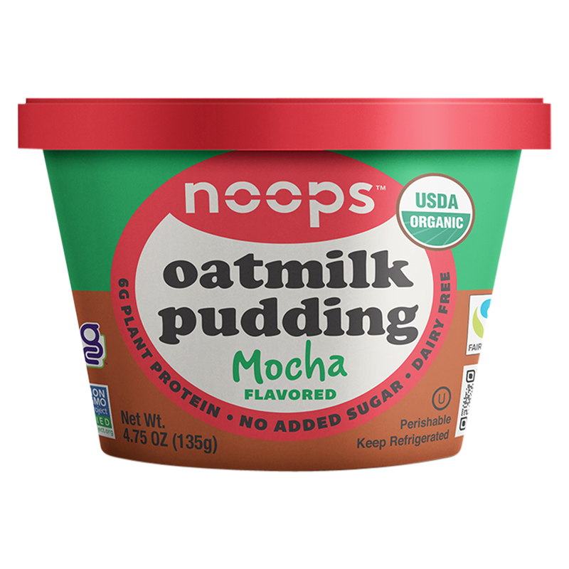 Noops Mocha Oatmilk Pudding 4.75oz cup