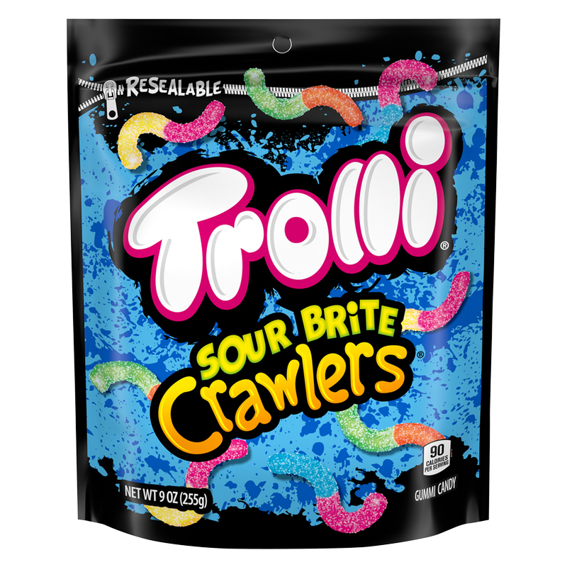 Trolli Sour Brite Crawlers Gummy Candy 9oz