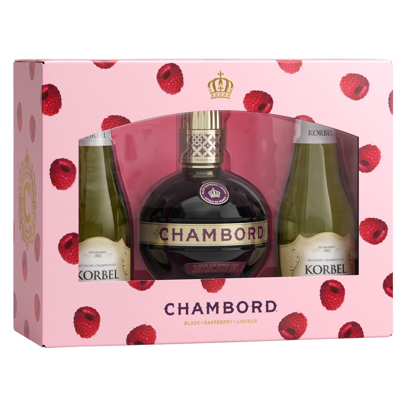 Chambord Liq 375 W/2Korbel 187Ml 6Pk Cmb
