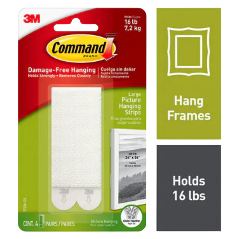 Command Large Picture Hanging Strips 4ct
