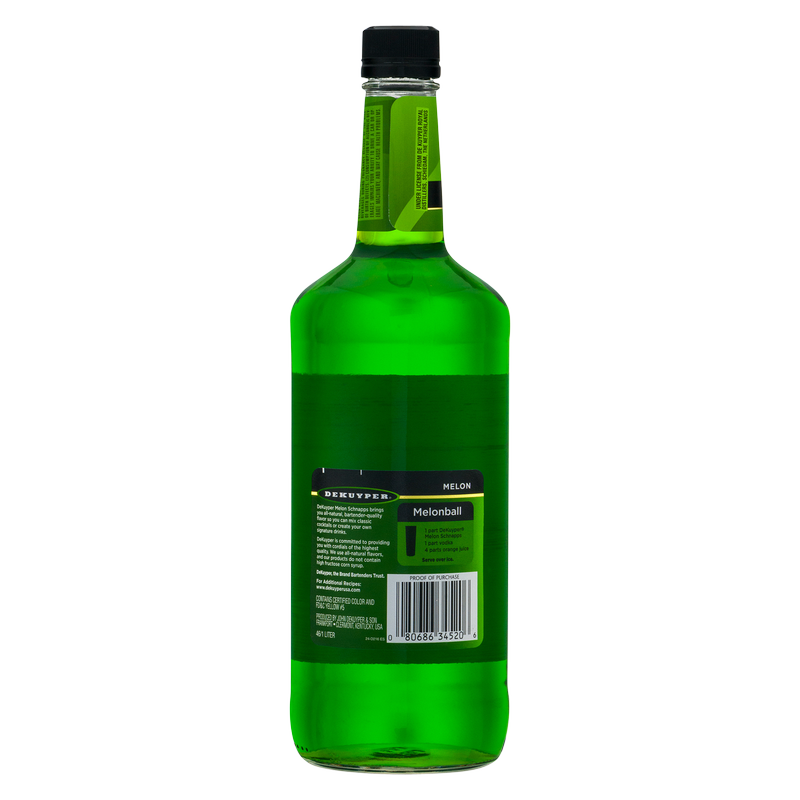 DeKuyper Melon Schnapps Liqueur 1L Alcohol fast delivery by App or Online