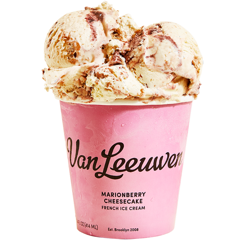 Van Leeuwen Marionberry Cheesecake Ice Cream Pint 14oz