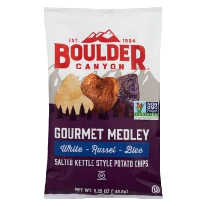 Boulder Canyon Gourmet Medley Salted Kettle Style Potato Chips 5.25oz