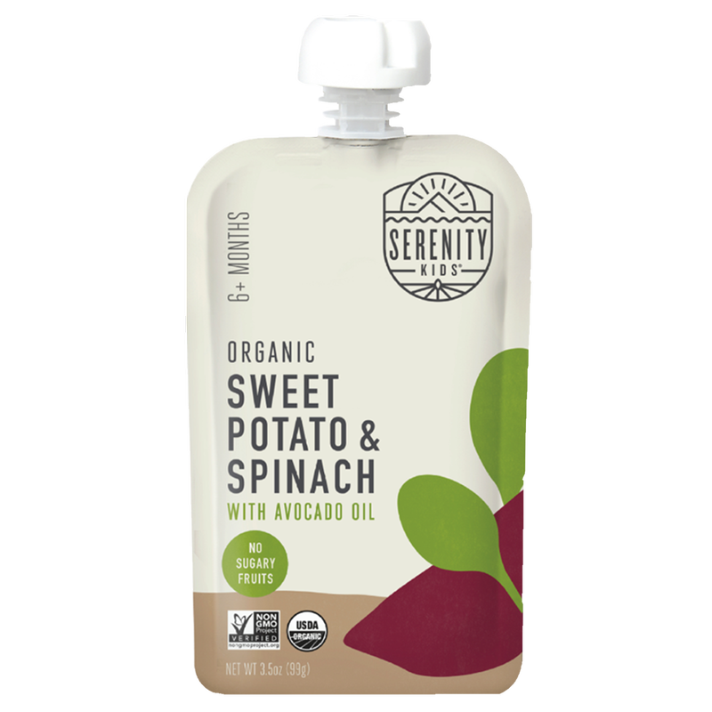 Serenity Kids Organic Sweet Potato with Spinach Pouch