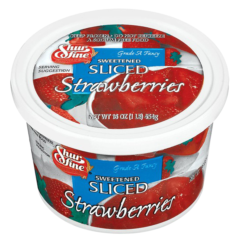 ShurFine Frozen Sliced Strawberries 16oz