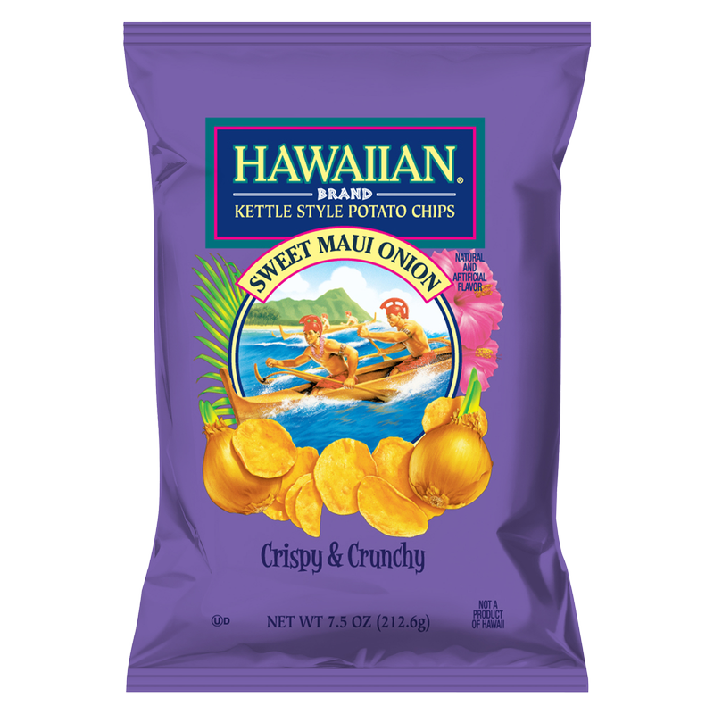 Hawaiian Sweet Maui Onion Kettle Style Potato Chips 7.5oz