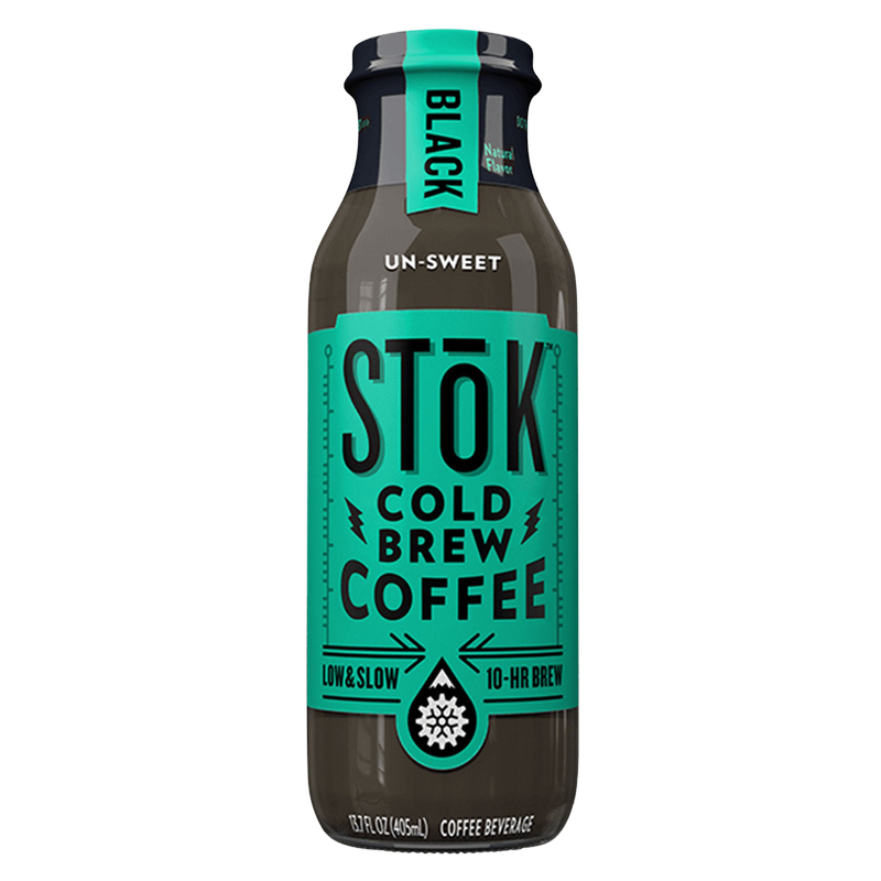 SToK Un-Sweet Black Cold Brew Iced Coffee 13.7oz