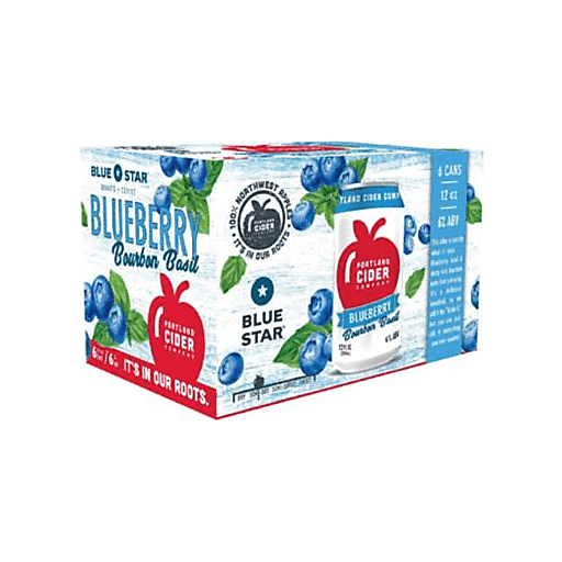 Portland Cider Seasonal - Blueberry Bourbon Basil 6pk 12oz Can