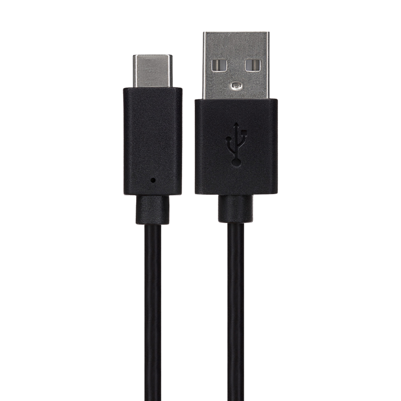 Maplin USB-C to USB-A Cable Black 1m, 1pcs