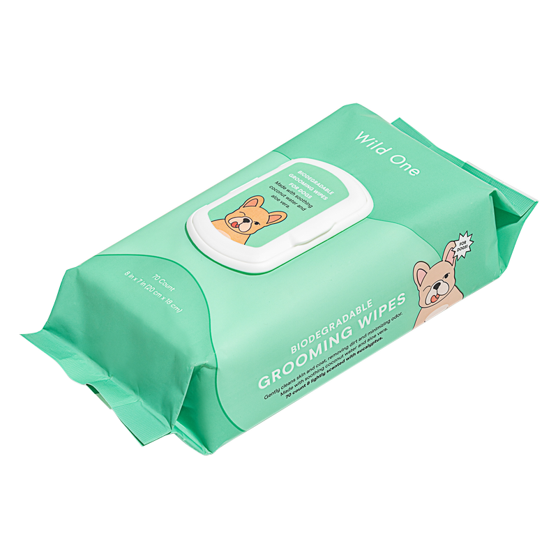 Wild One Grooming Wipes Eucalyptus Scented 70ct