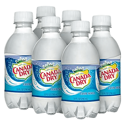 Canada Dry Club Soda 6pk 10oz Btl