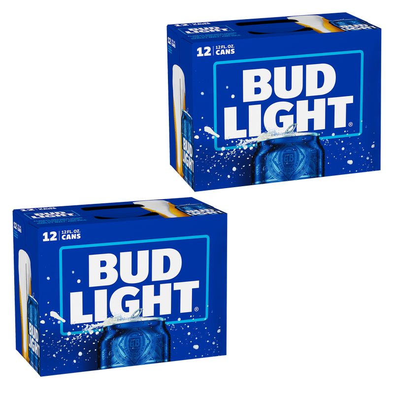 2 FOR BUNDLE Bud Light 12pk 12oz Can 4.2% ABV : Alcohol fast delivery by  App or Online