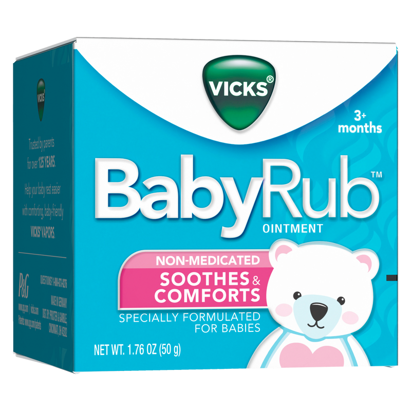 Vicks BabyRub Chest Rub Soothing Ointment 1.76oz Baby fast delivery