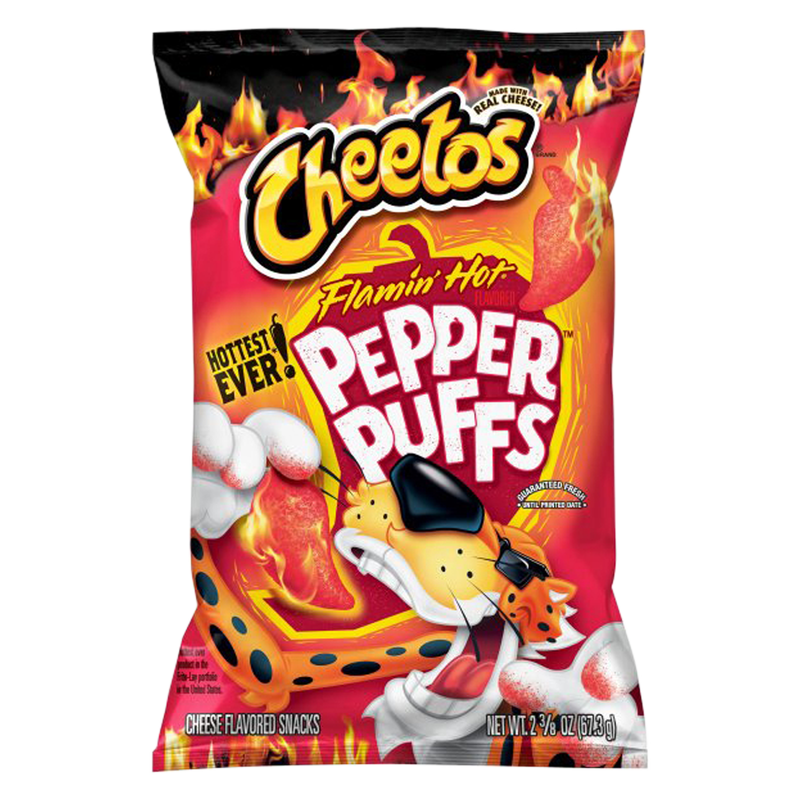 Cheetos Flamin' Hot Pepper Puffs 2.4oz