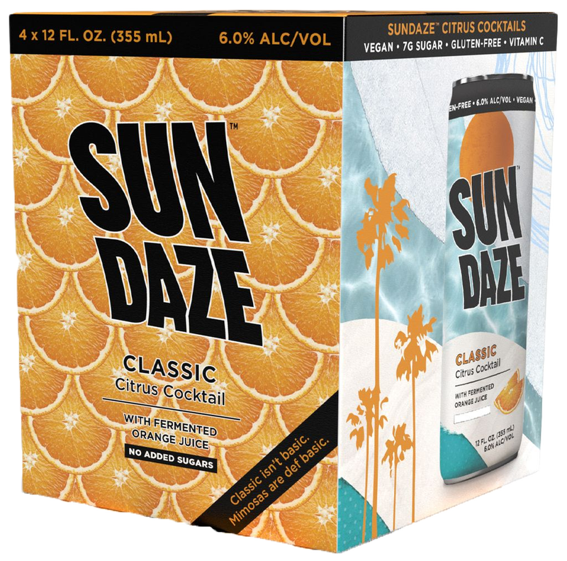SunDaze Citrus Cocktail Classic 4pk 12oz Cans