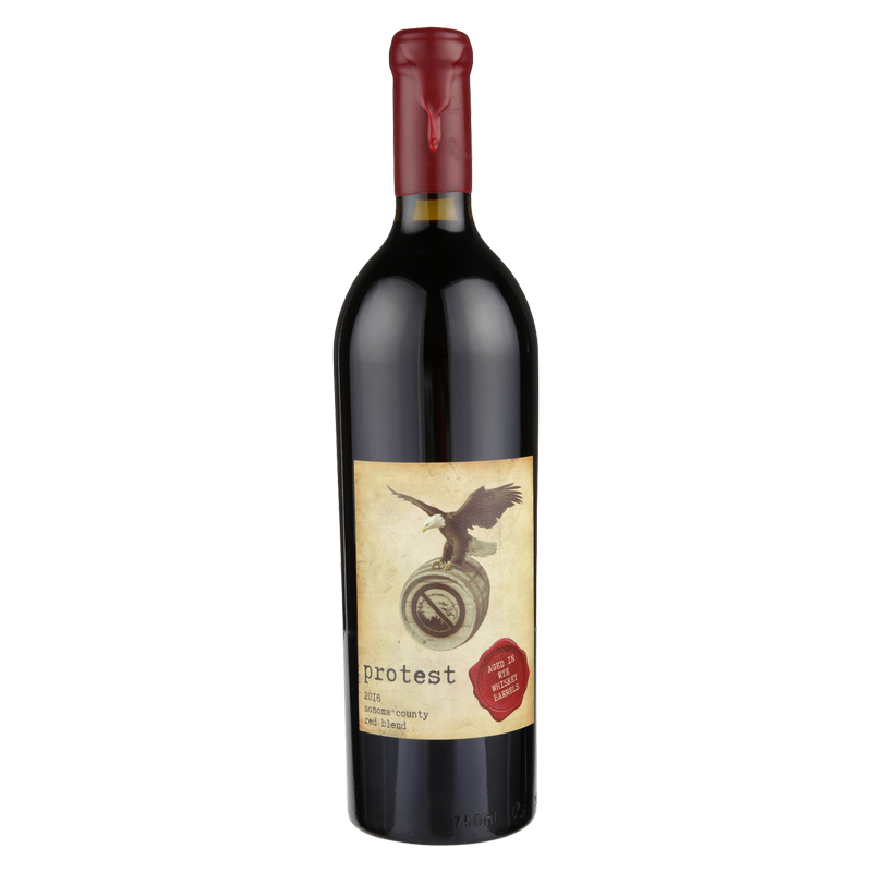 Protest Red Blend aged in Rye Whiskey Barrels 750ml