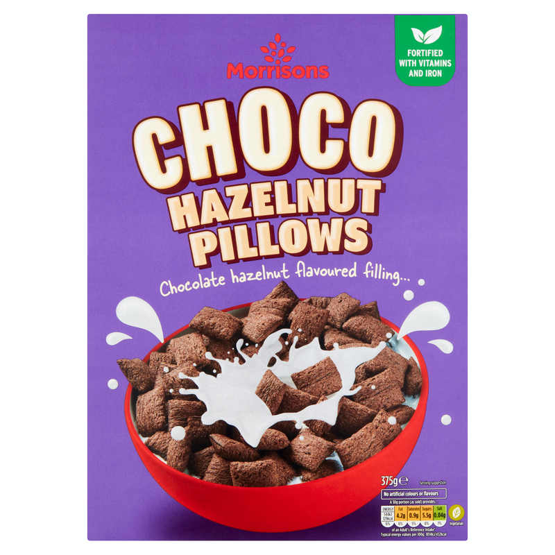 Morrisons Choco Nut Pillows Cereal, 375g