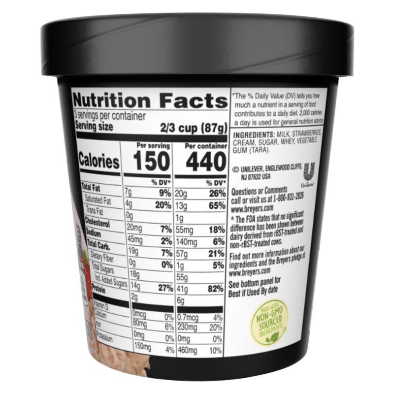 Breyers Natural Strawberry Ice Cream 16oz Ice Cream fast delivery by