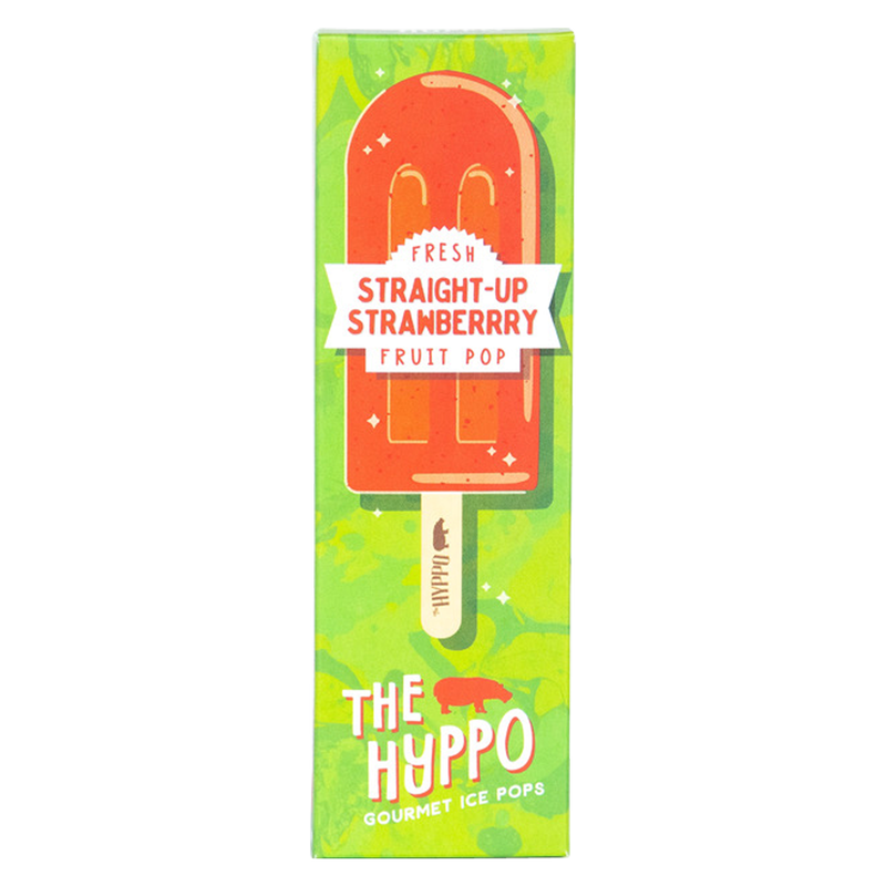 Hyppo Straight Up Strawberry Gourmet Ice Pop 3.2oz