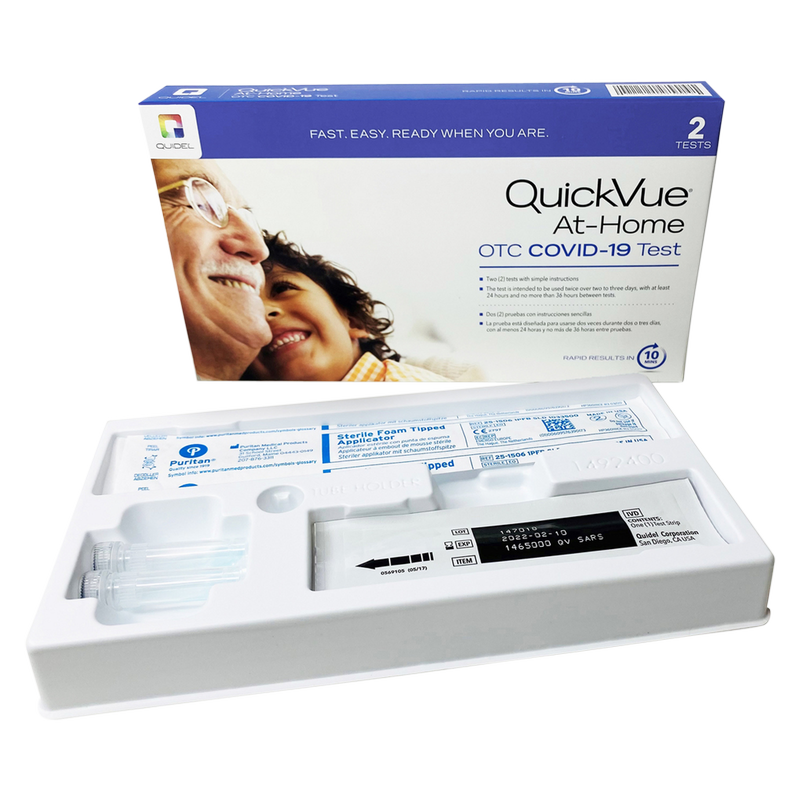 Quidel QuickVue AtHome OTC Covid19 Test 2ct Health fast delivery by App or Online